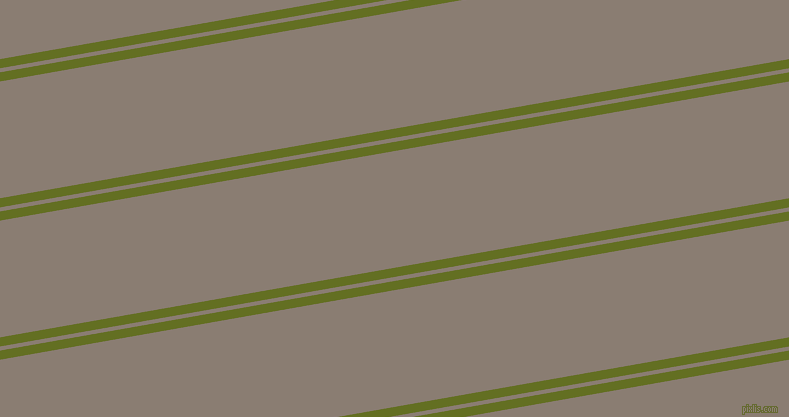 10 degree angle dual stripes lines, 9 pixel lines width, 4 and 115 pixel line spacing, Fiji Green and Americano dual two line striped seamless tileable