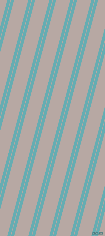 75 degree angle dual stripes line, 10 pixel line width, 2 and 46 pixel line spacing, Fountain Blue and Martini dual two line striped seamless tileable
