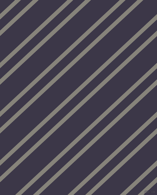 43 degree angle dual stripe line, 13 pixel line width, 26 and 63 pixel line spacing, Friar Grey and Martinique dual two line striped seamless tileable