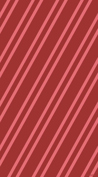 61 degree angle dual stripes line, 12 pixel line width, 18 and 45 pixel line spacing, Froly and Milano Red dual two line striped seamless tileable