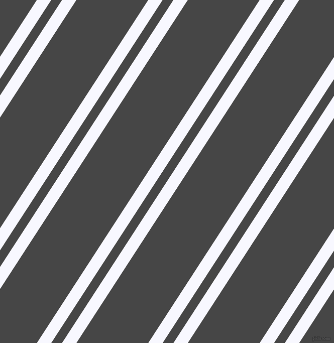57 degree angle dual stripe lines, 24 pixel lines width, 18 and 120 pixel line spacing, Ghost White and Charcoal dual two line striped seamless tileable