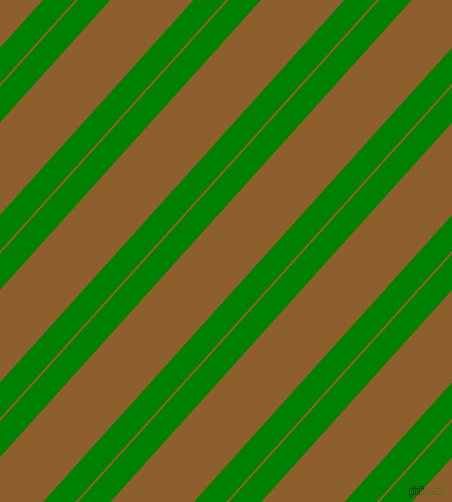 48 degree angles dual stripe lines, 24 pixel lines width, 2 and 62 pixels line spacing, Green and Rusty Nail dual two line striped seamless tileable