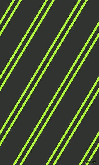 59 degree angles dual striped lines, 7 pixel lines width, 12 and 66 pixels line spacing, Green Yellow and Oil dual two line striped seamless tileable