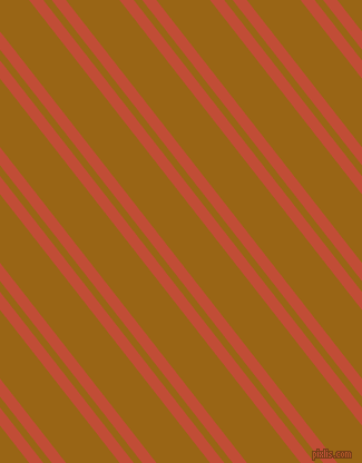 128 degree angle dual stripe line, 10 pixel line width, 6 and 38 pixel line spacing, Grenadier and Golden Brown dual two line striped seamless tileable