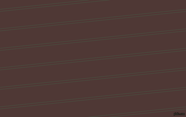 6 degree angles dual stripe line, 1 pixel line width, 6 and 55 pixels line spacing, Grey-Asparagus and Cocoa Bean dual two line striped seamless tileable