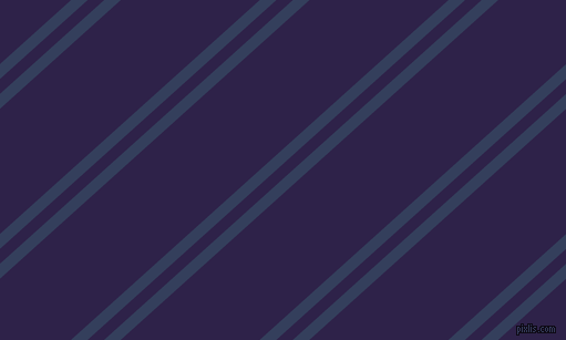 42 degree angle dual striped lines, 10 pixel lines width, 10 and 84 pixel line spacing, Gulf Blue and Violent Violet dual two line striped seamless tileable