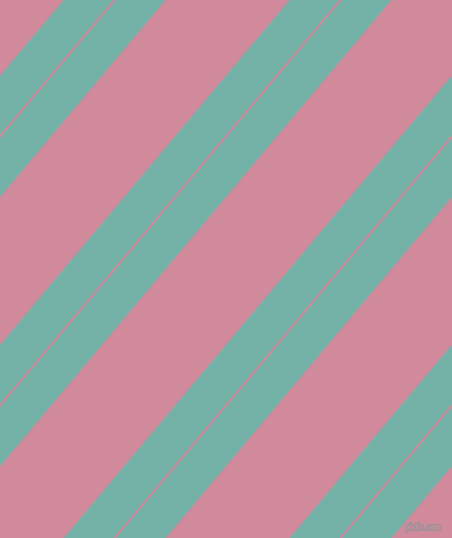 50 degree angles dual stripes line, 38 pixel line width, 2 and 95 pixels line spacing, Gulf Stream and Can Can dual two line striped seamless tileable