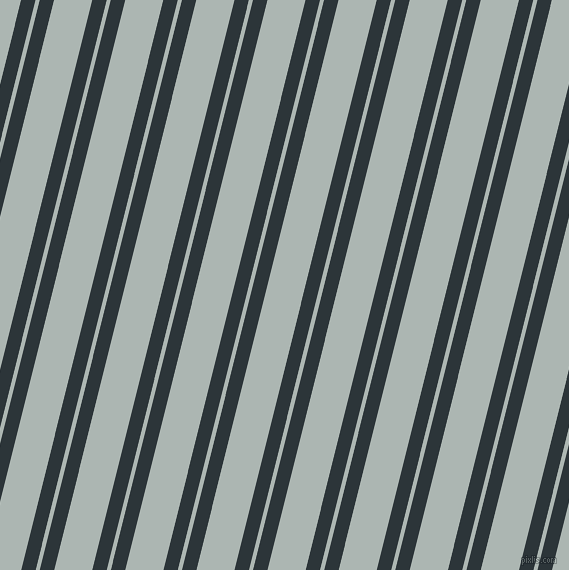 76 degree angles dual striped lines, 14 pixel lines width, 4 and 37 pixels line spacing, Gunmetal and Periglacial Blue dual two line striped seamless tileable