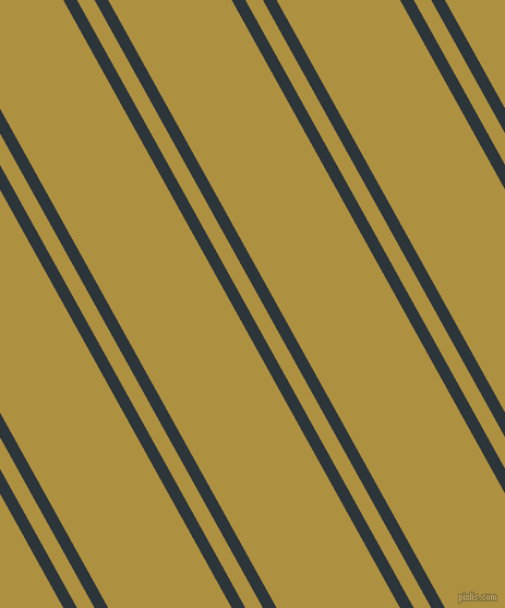 119 degree angle dual stripe line, 11 pixel line width, 14 and 99 pixel line spacing, Gunmetal and Turmeric dual two line striped seamless tileable