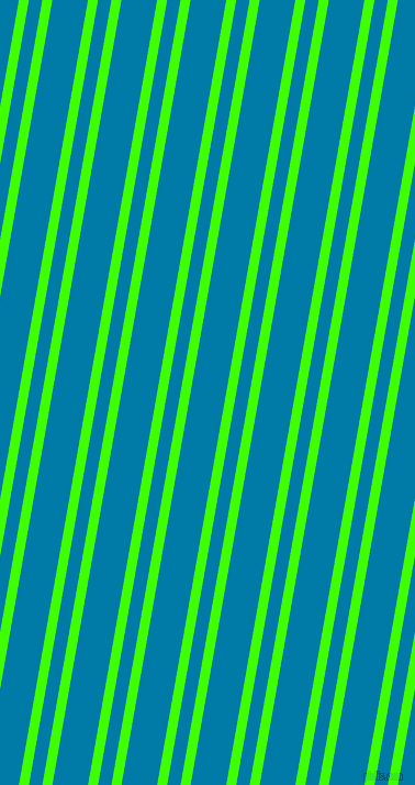 80 degree angles dual striped line, 9 pixel line width, 12 and 32 pixels line spacing, Harlequin and Cerulean dual two line striped seamless tileable