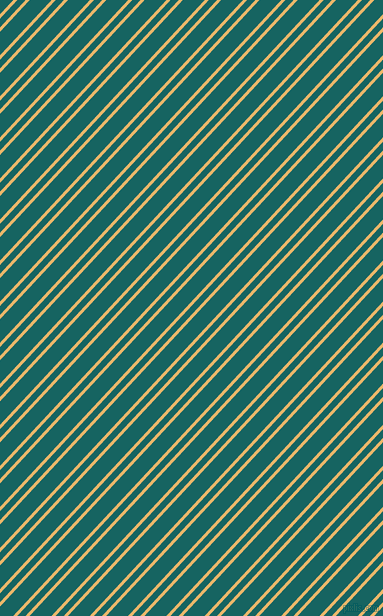 47 degree angles dual stripes line, 3 pixel line width, 6 and 16 pixels line spacing, Harvest Gold and Blue Stone dual two line striped seamless tileable