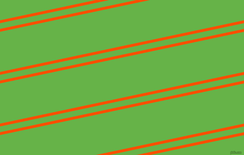 12 degree angle dual stripes lines, 9 pixel lines width, 18 and 126 pixel line spacing, International Orange and Apple dual two line striped seamless tileable