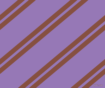 40 degree angle dual stripes line, 18 pixel line width, 10 and 88 pixel line spacing, Ironstone and Purple Mountain