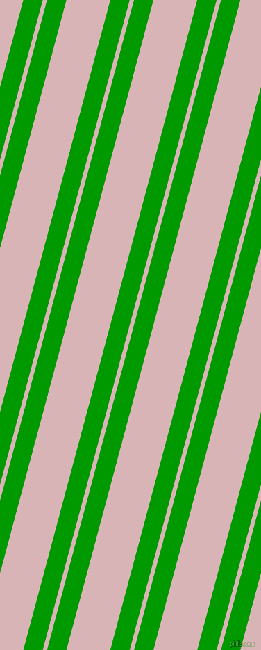 75 degree angle dual stripes lines, 27 pixel lines width, 6 and 61 pixel line spacing, Islamic Green and Pink Flare dual two line striped seamless tileable