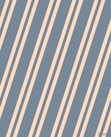 72 degree angles dual stripe lines, 13 pixel lines width, 10 and 38 pixels line spacing, Karry and Light Slate Grey dual two line striped seamless tileable