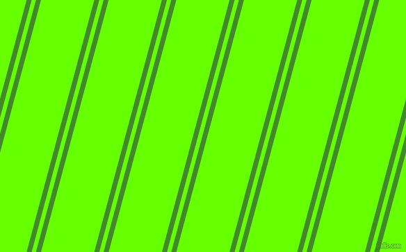 75 degree angle dual striped lines, 7 pixel lines width, 6 and 74 pixel line spacing, La Palma and Bright Green dual two line striped seamless tileable