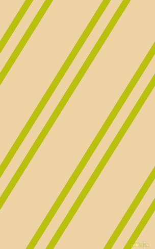 58 degree angle dual striped lines, 13 pixel lines width, 20 and 83 pixel line spacing, La Rioja and Dairy Cream dual two line striped seamless tileable