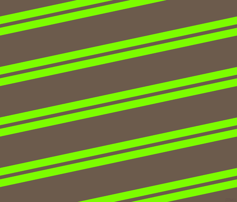 12 degree angle dual striped lines, 26 pixel lines width, 12 and 105 pixel line spacing, Lawn Green and Domino dual two line striped seamless tileable