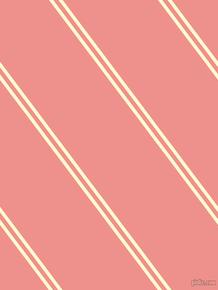 127 degree angles dual striped line, 5 pixel line width, 6 and 111 pixels line spacing, Lemon Chiffon and Sweet Pink dual two line striped seamless tileable