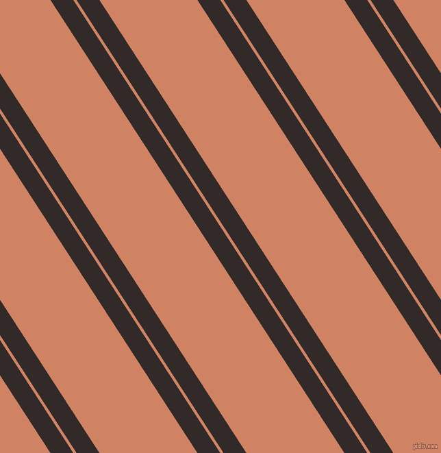123 degree angles dual stripe line, 28 pixel line width, 4 and 120 pixels line spacing, Livid Brown and Burning Sand dual two line striped seamless tileable