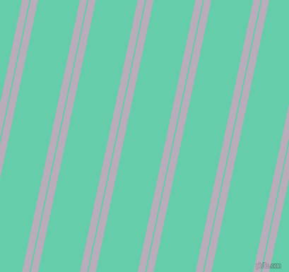 78 degree angle dual stripe line, 10 pixel line width, 2 and 58 pixel line spacing, Lola and Medium Aquamarine dual two line striped seamless tileable