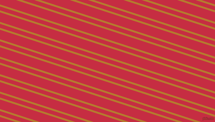 162 degree angle dual stripes line, 6 pixel line width, 12 and 29 pixel line spacing, Mandalay and Brick Red dual two line striped seamless tileable