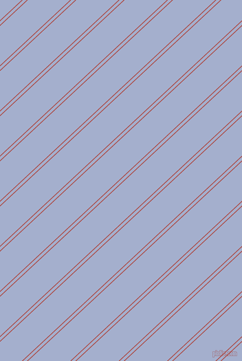 43 degree angle dual stripes lines, 1 pixel lines width, 4 and 42 pixel line spacing, Medium Carmine and Echo Blue dual two line striped seamless tileable