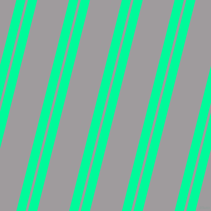 76 degree angle dual stripes line, 30 pixel line width, 8 and 104 pixel line spacing, Medium Spring Green and Shady Lady dual two line striped seamless tileable