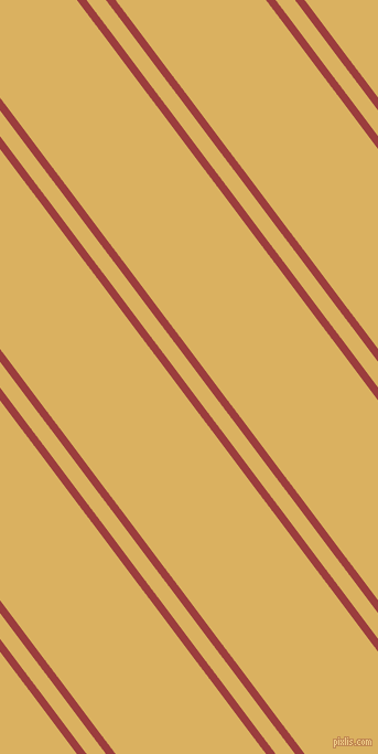 127 degree angles dual striped line, 7 pixel line width, 14 and 109 pixels line spacing, Mexican Red and Equator dual two line striped seamless tileable