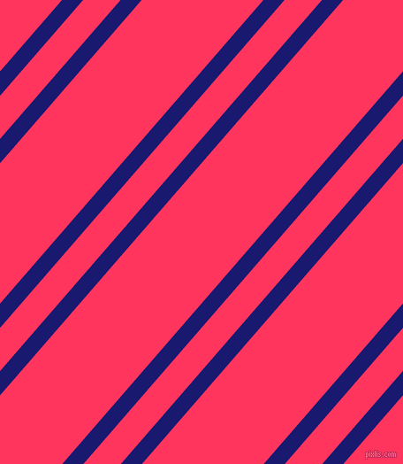 49 degree angle dual stripes lines, 18 pixel lines width, 32 and 104 pixel line spacing, Midnight Blue and Radical Red dual two line striped seamless tileable