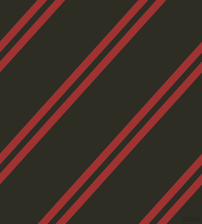 48 degree angle dual striped line, 15 pixel line width, 12 and 110 pixel line spacing, Milano Red and Karaka dual two line striped seamless tileable