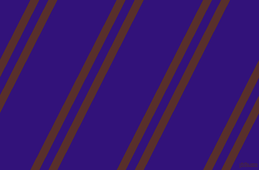 63 degree angles dual stripe line, 16 pixel line width, 16 and 105 pixels line spacing, Moccaccino and Persian Indigo dual two line striped seamless tileable