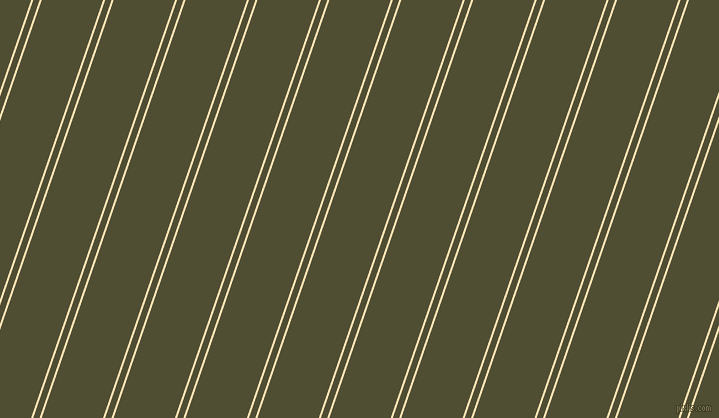 71 degree angle dual stripe lines, 2 pixel lines width, 6 and 58 pixel line spacing, Moccasin and Camouflage dual two line striped seamless tileable