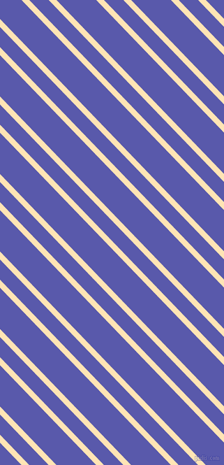 134 degree angle dual stripe line, 8 pixel line width, 20 and 41 pixel line spacing, Moccasin and Rich Blue dual two line striped seamless tileable