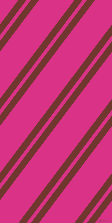 53 degree angle dual stripes line, 22 pixel line width, 12 and 97 pixel line spacing, Mocha and Deep Cerise dual two line striped seamless tileable