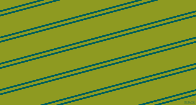 15 degree angle dual striped line, 6 pixel line width, 8 and 66 pixel line spacing, Mosque and Citron dual two line striped seamless tileable