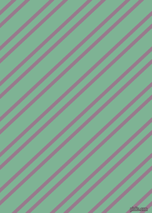 43 degree angles dual stripe lines, 7 pixel lines width, 12 and 27 pixels line spacing, Mountbatten Pink and Padua dual two line striped seamless tileable