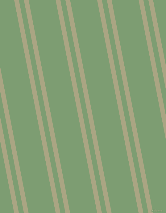 101 degree angle dual stripes line, 15 pixel line width, 16 and 86 pixel line spacing, Neutral Green and Amulet dual two line striped seamless tileable