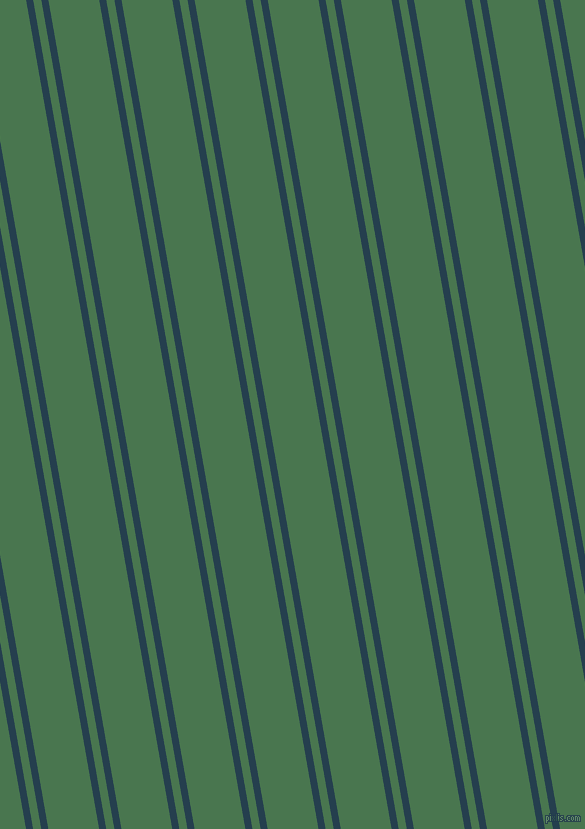 100 degree angle dual stripe line, 7 pixel line width, 8 and 50 pixel line spacing, Nile Blue and Killarney dual two line striped seamless tileable