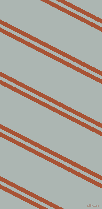 153 degree angle dual stripes line, 13 pixel line width, 10 and 113 pixel line spacing, Orange Roughy and Periglacial Blue dual two line striped seamless tileable
