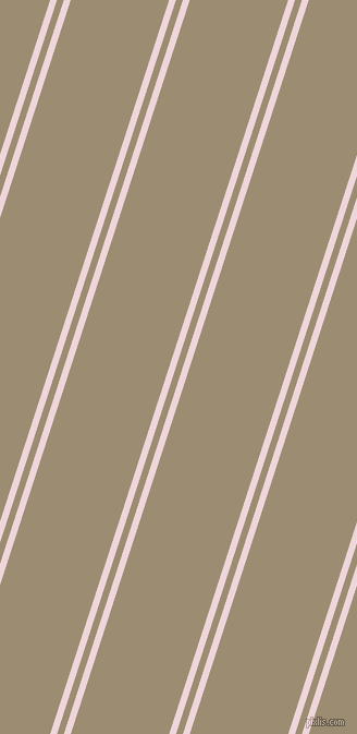 72 degree angle dual striped lines, 6 pixel lines width, 6 and 86 pixel line spacing, Pale Rose and Pale Oyster dual two line striped seamless tileable