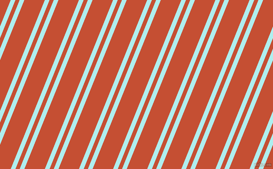 68 degree angle dual stripe line, 9 pixel line width, 8 and 39 pixel line spacing, Pale Turquoise and Trinidad dual two line striped seamless tileable
