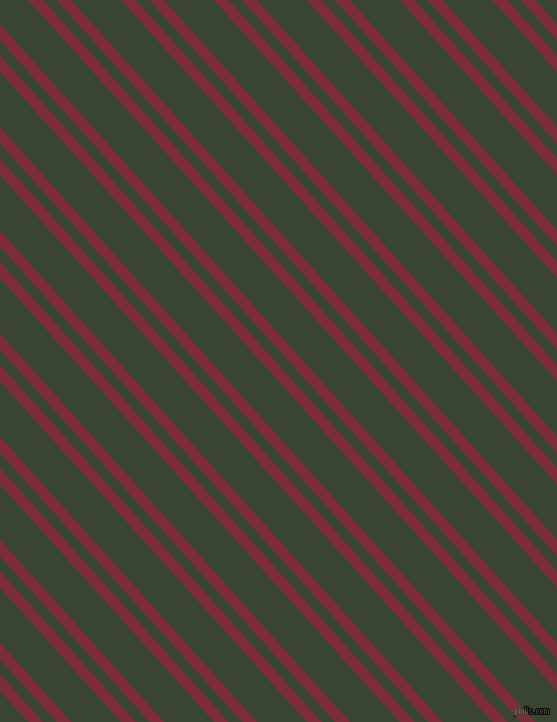 132 degree angles dual stripes lines, 11 pixel lines width, 10 and 37 pixels line spacing, Paprika and Mallard dual two line striped seamless tileable