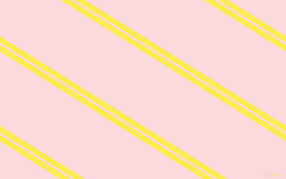 148 degree angles dual striped lines, 11 pixel lines width, 4 and 125 pixels line spacing, Paris Daisy and Pale Pink dual two line striped seamless tileable