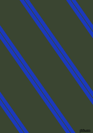 125 degree angle dual stripe line, 12 pixel line width, 2 and 103 pixel line spacing, Persian Blue and Mallard dual two line striped seamless tileable