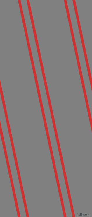 102 degree angles dual stripes lines, 9 pixel lines width, 20 and 116 pixels line spacing, Persian Red and Grey dual two line striped seamless tileable