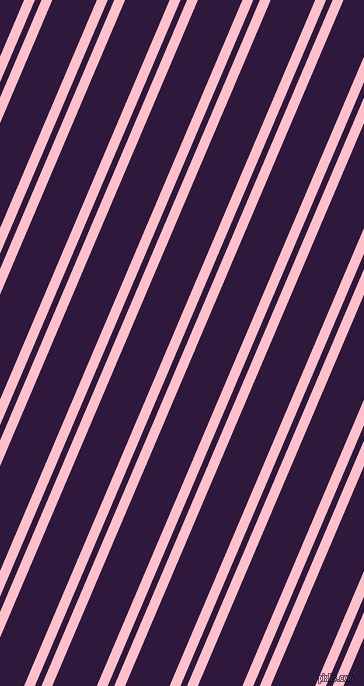 67 degree angle dual stripes lines, 10 pixel lines width, 6 and 41 pixel line spacing, Pink and Blackcurrant dual two line striped seamless tileable