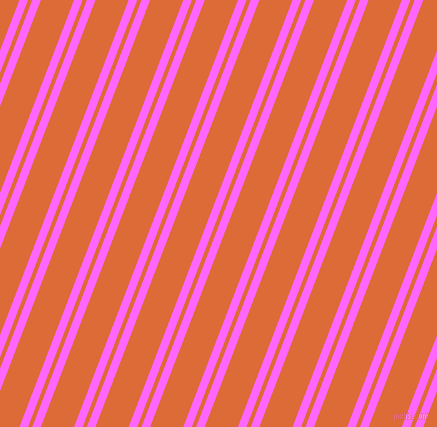 69 degree angle dual stripes lines, 8 pixel lines width, 4 and 31 pixel line spacing, Pink Flamingo and Sorbus dual two line striped seamless tileable