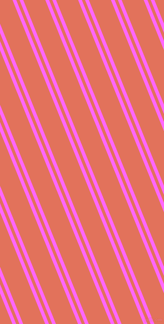 112 degree angle dual stripe line, 7 pixel line width, 6 and 41 pixel line spacing, Pink Flamingo and Terra Cotta dual two line striped seamless tileable