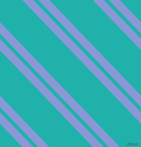 134 degree angle dual striped lines, 26 pixel lines width, 12 and 104 pixel line spacing, Portage and Light Sea Green dual two line striped seamless tileable